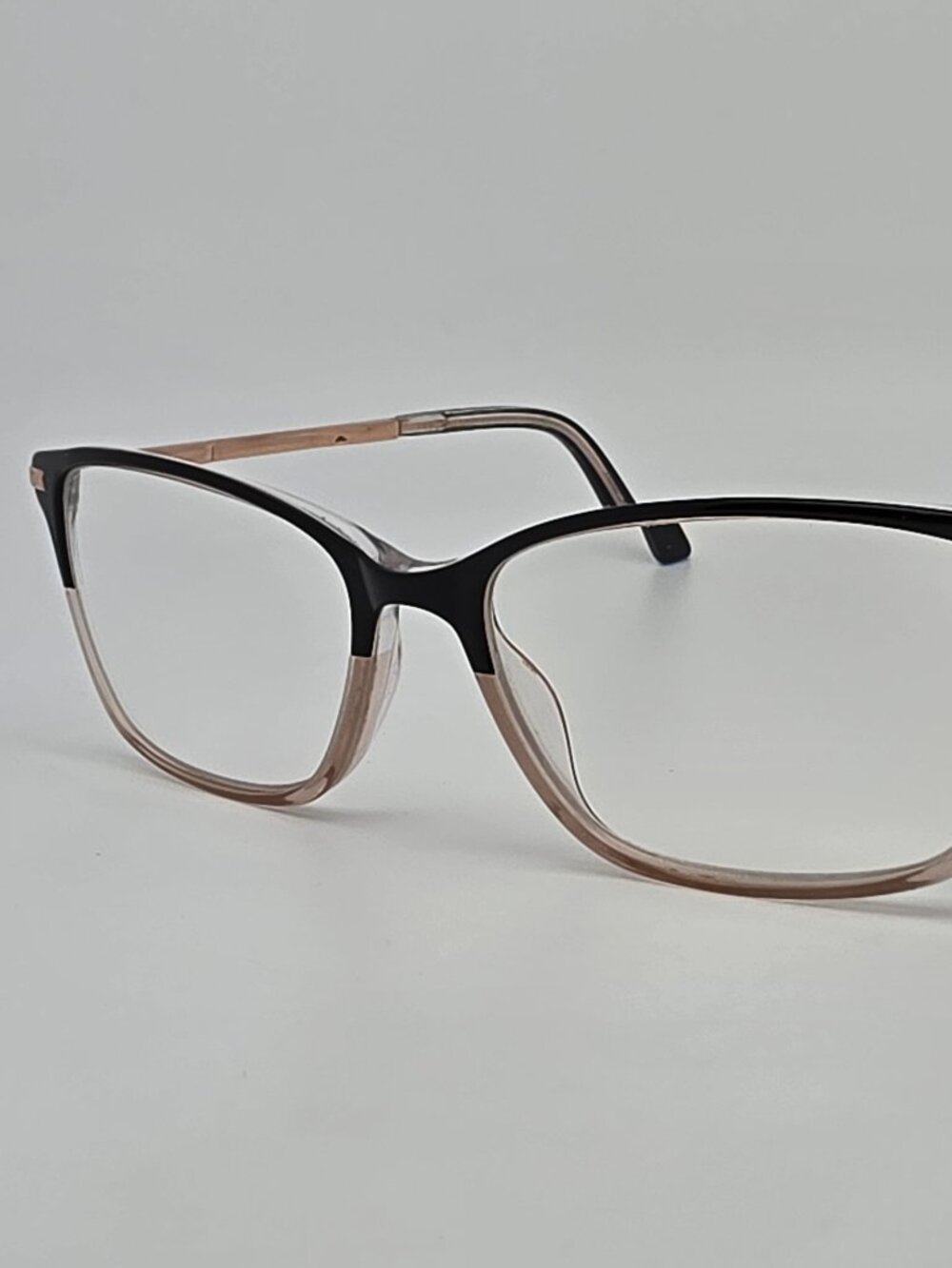 Ted Baker London TFW001 Black Rose Gold Cat Eye Eyeglasses Frame w/ Flexhinge